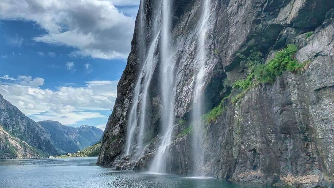 Waterfall in the Lysefjord