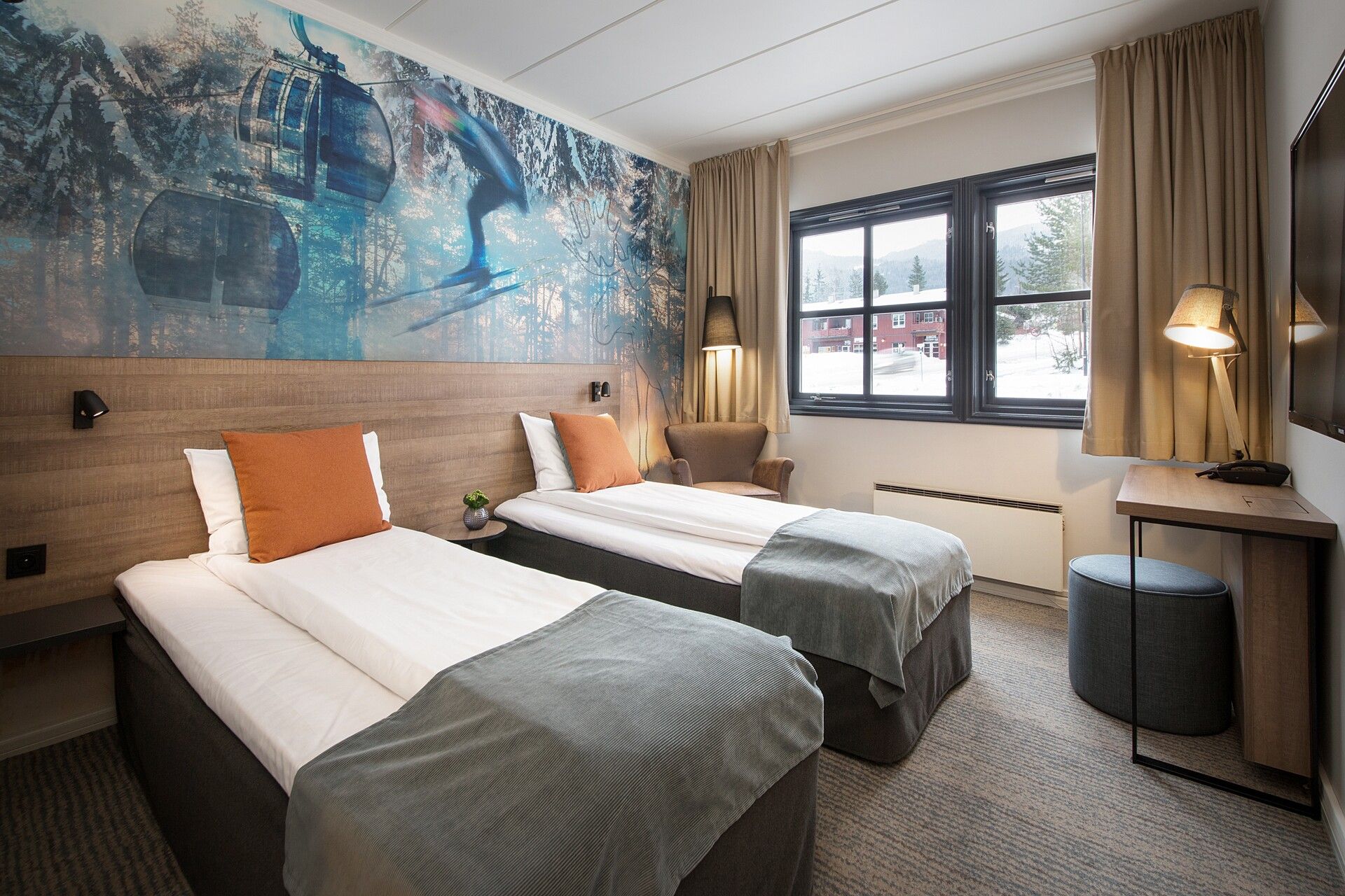 Standard double room at Scandic Hafjell