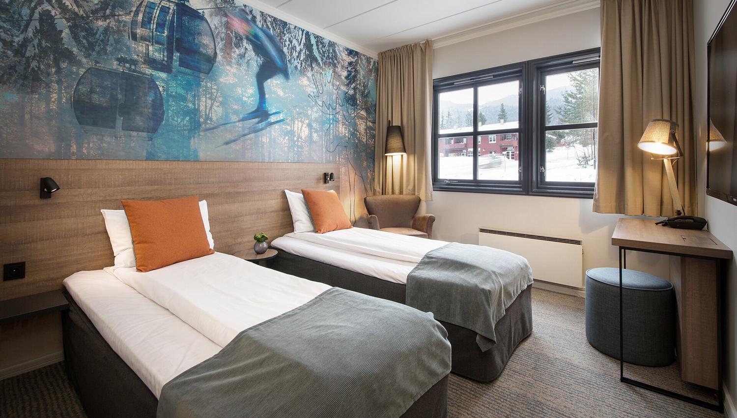 Standard double room at Scandic Hafjell