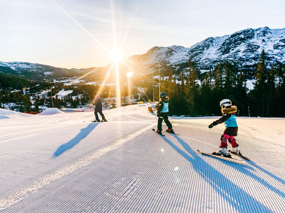 children at Gausta ski centre