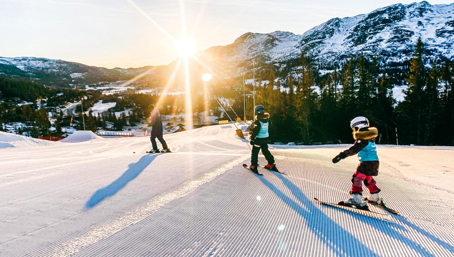 children at Gausta ski centre