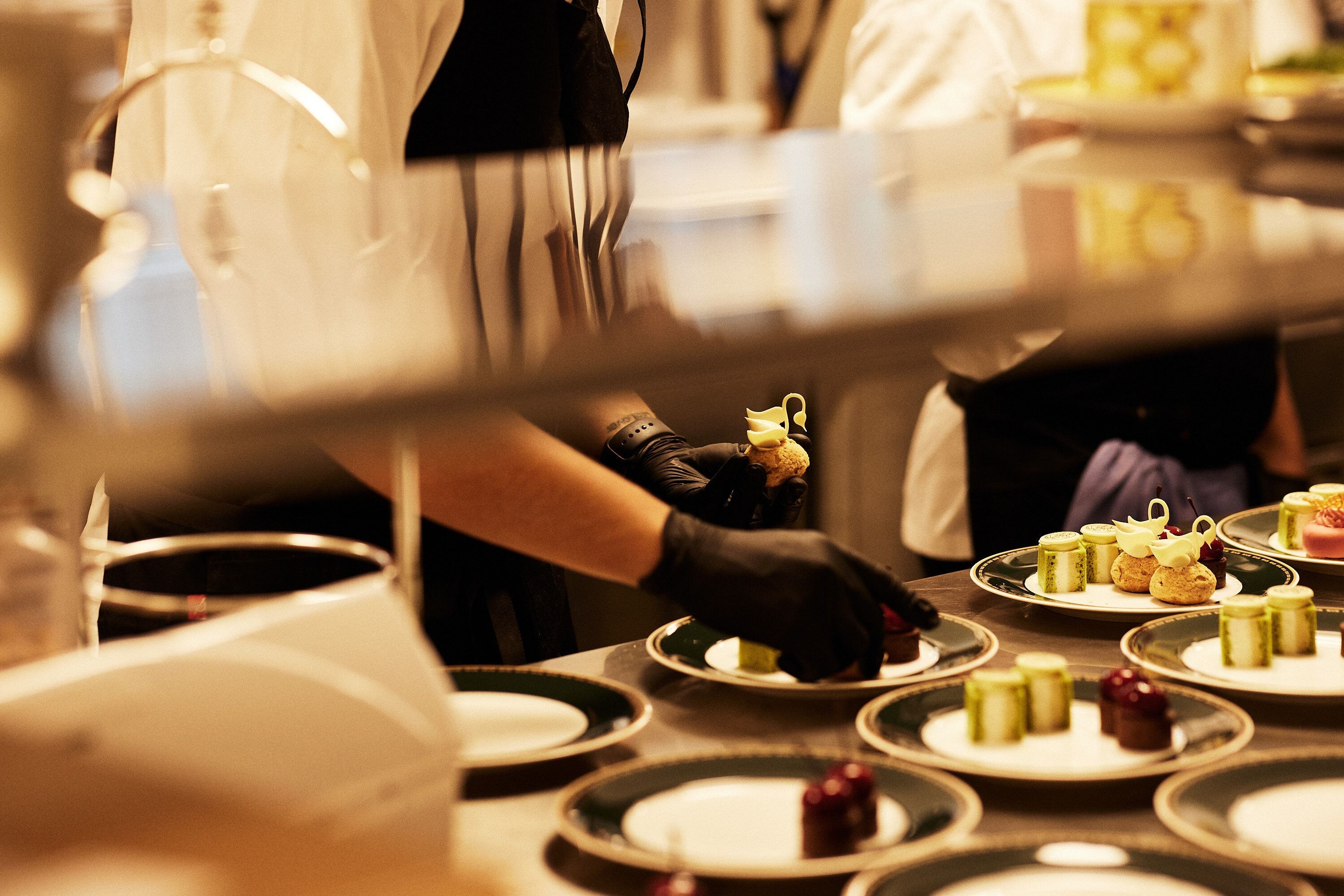 Food being prepared.