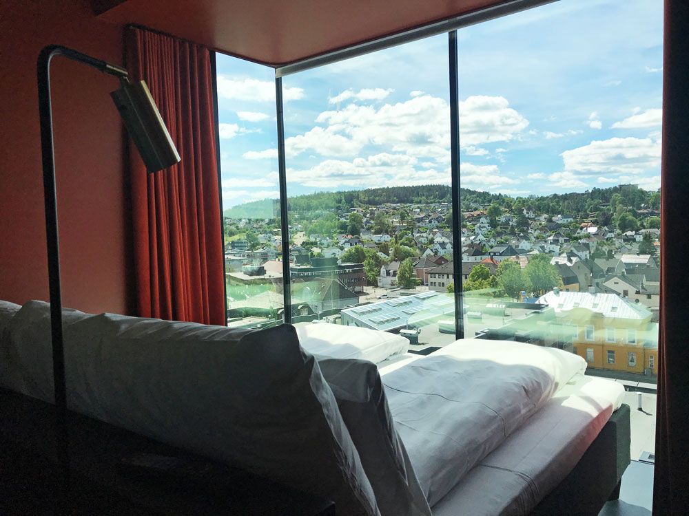 utsikt fra et soverom på Comfort Hotel Porsgrunn