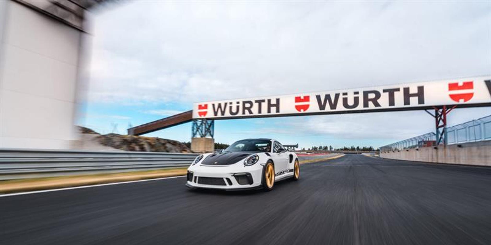 a car crossing the finish line