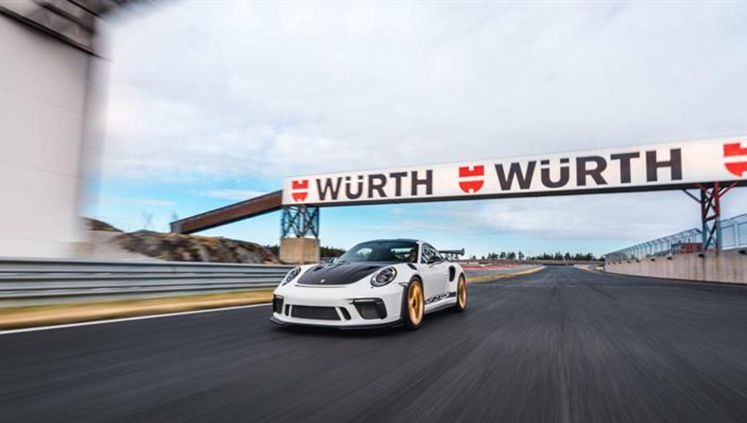 a car crossing the finish line