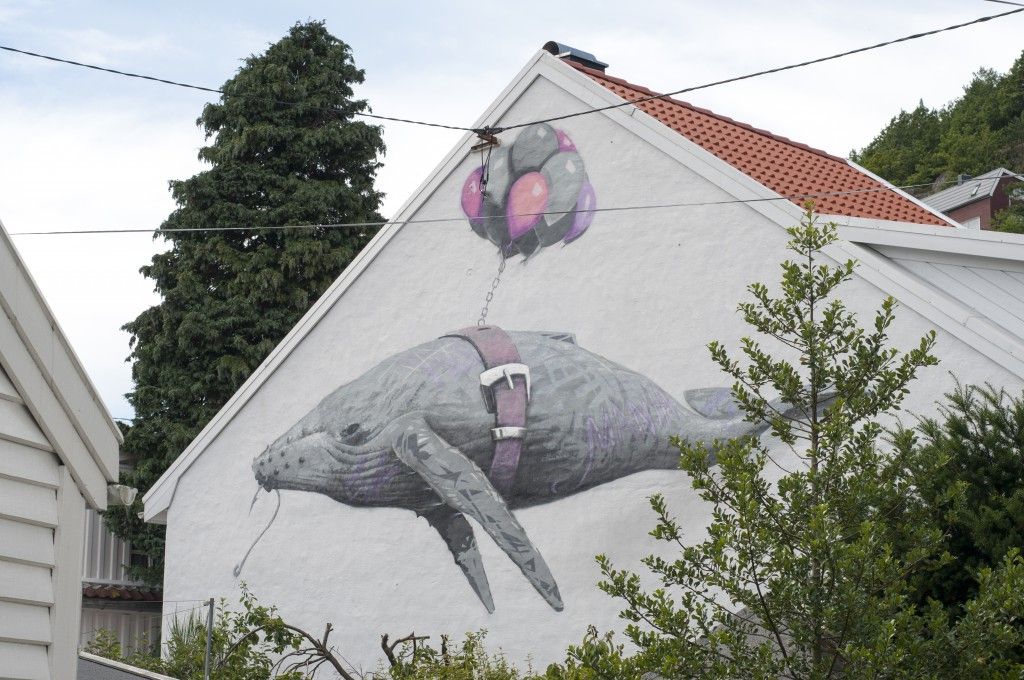 Gatekunst av AFK i Flekkefjord