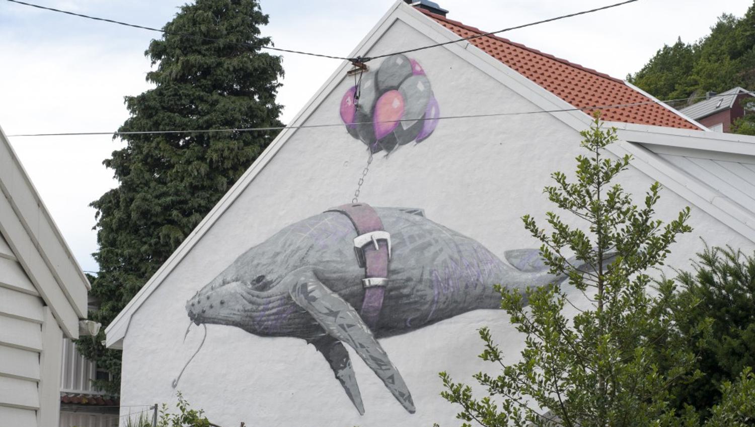 Gatekunst av AFK i Flekkefjord