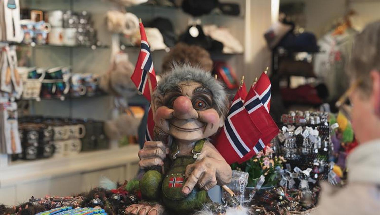The souvenir shop at Fossli Hotel.