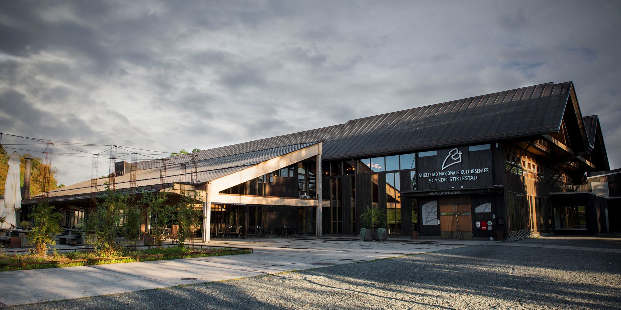 The entrance at Stiklestad National Cultural Centre