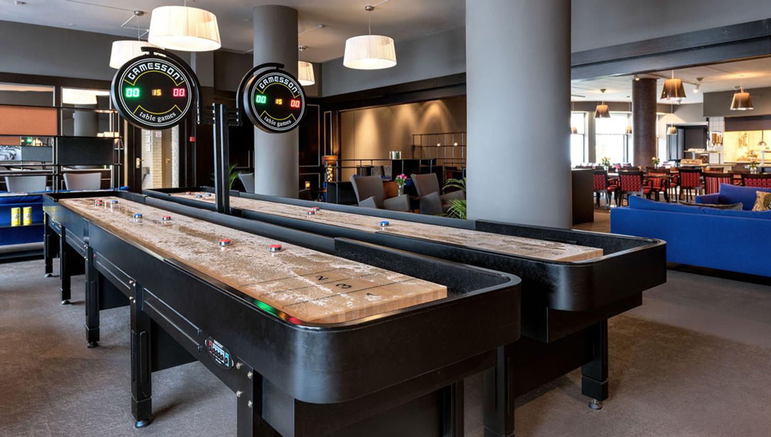 shuffleboard at Hotel Vic