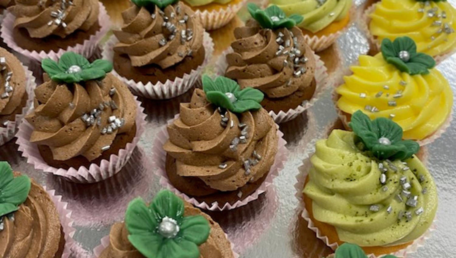 muffins med sjokoladekrem