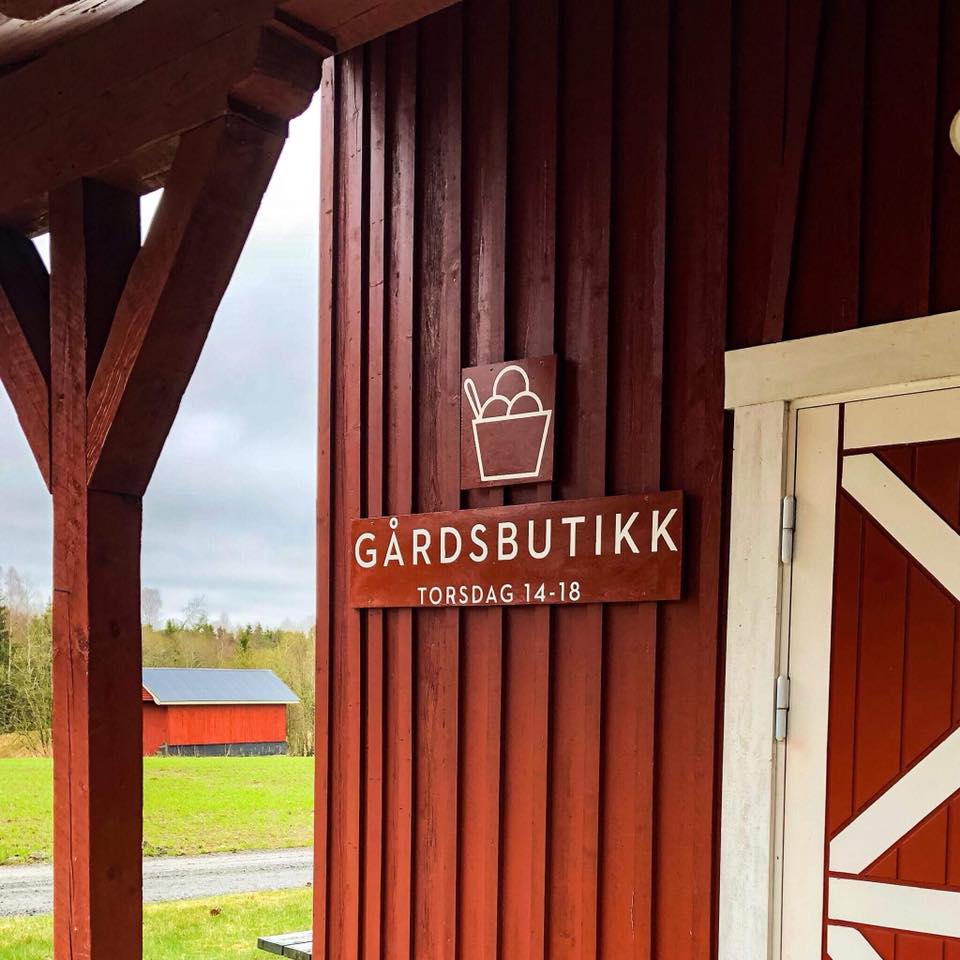 Gårdsbutikk skilt
