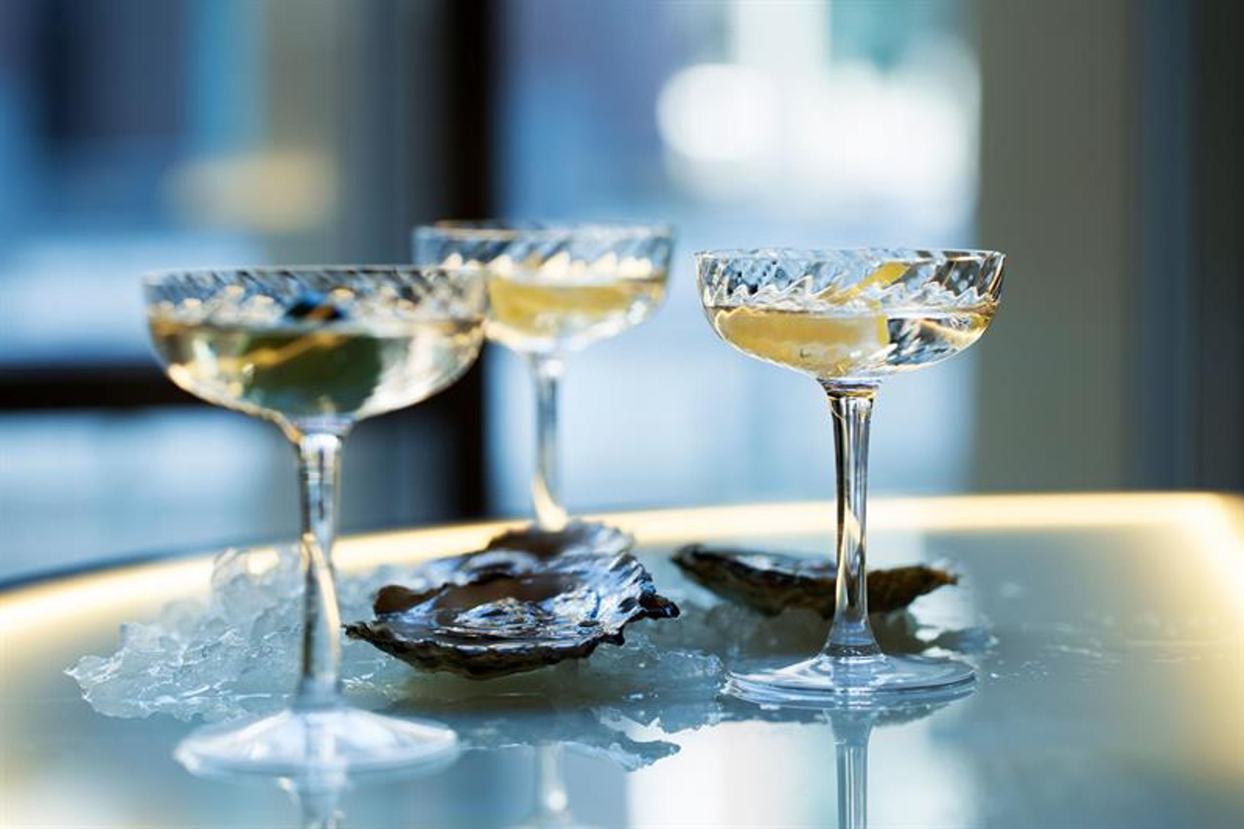 cocktails og østers