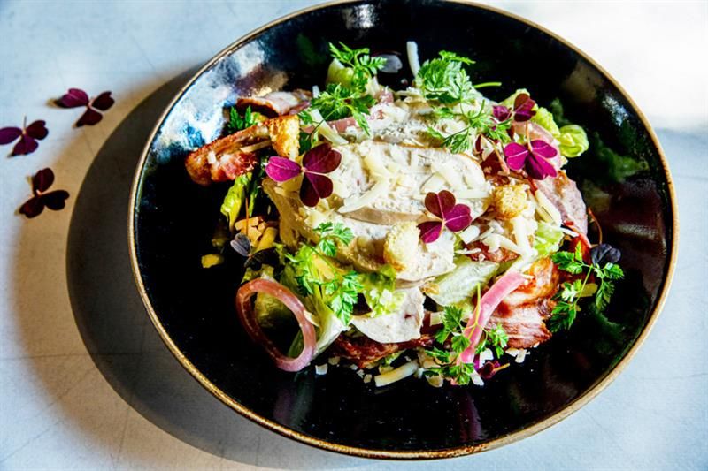 Detail of salad.
