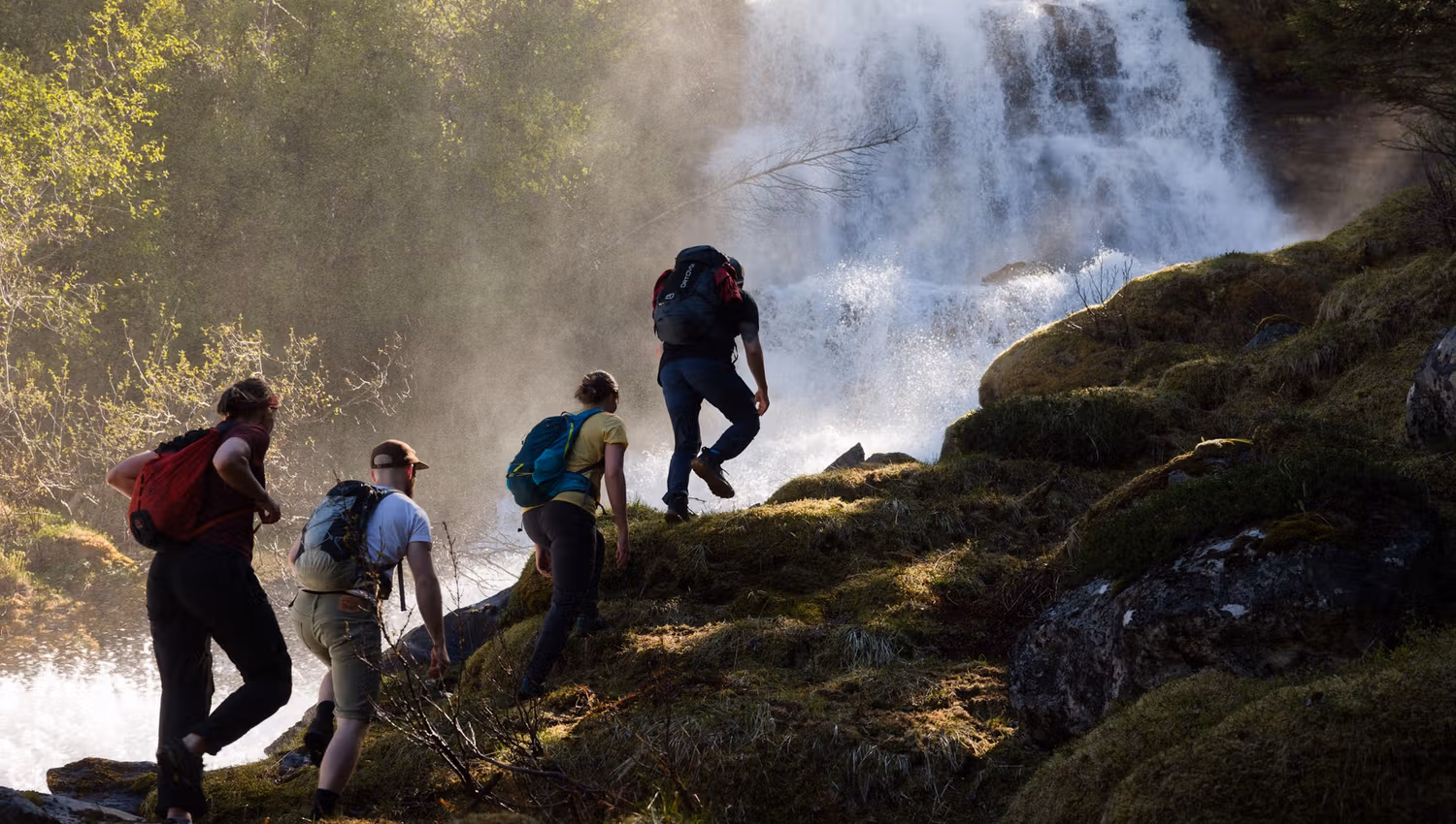 Unberührte Natur entlang des Wasserfallwegs