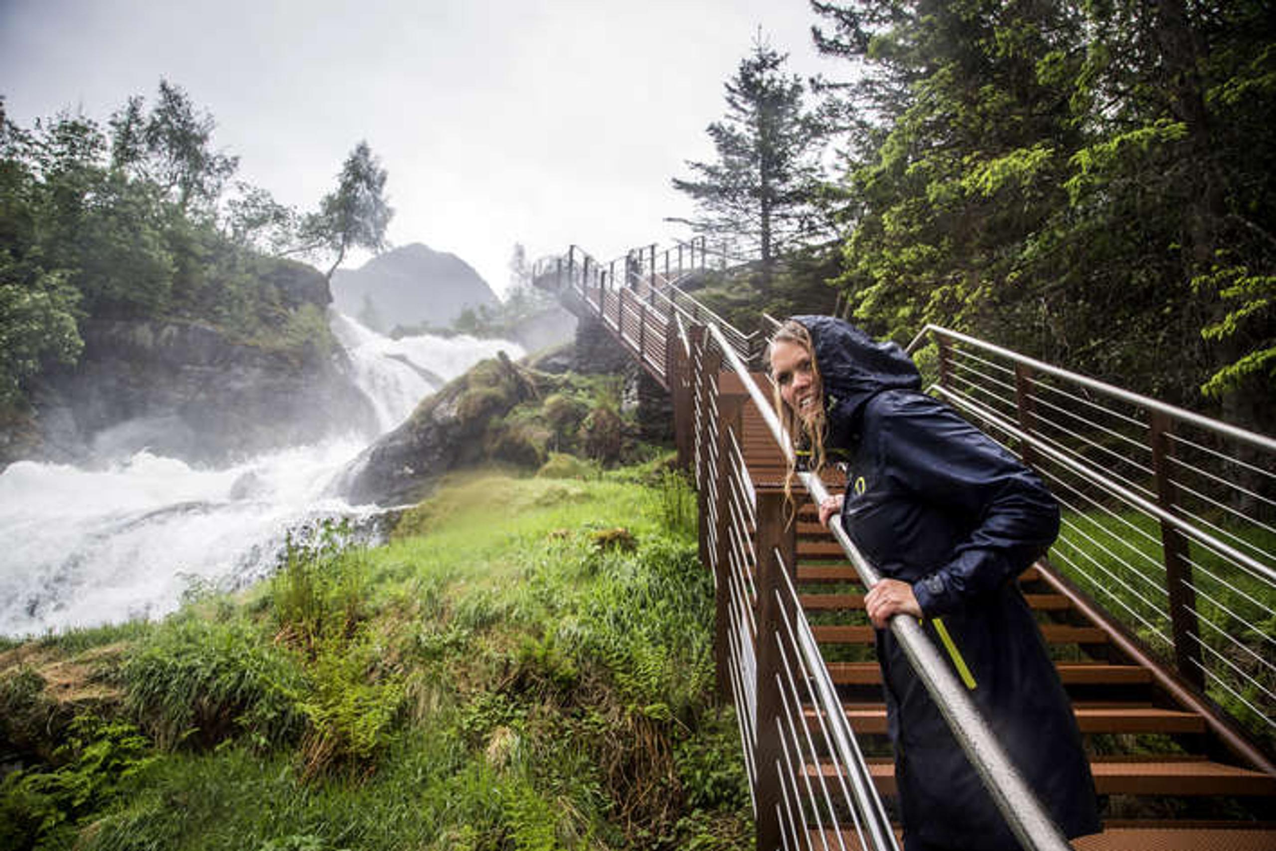 Waterfall walk in Geiranger