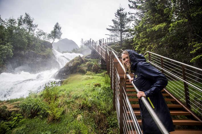 Waterfall walk in Geiranger