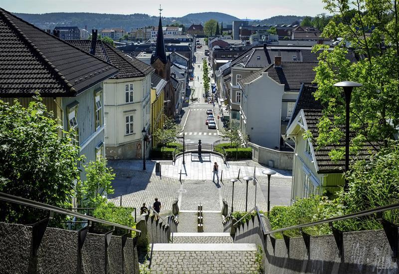 Picture from " Ibentrappa" in the centre of Skien