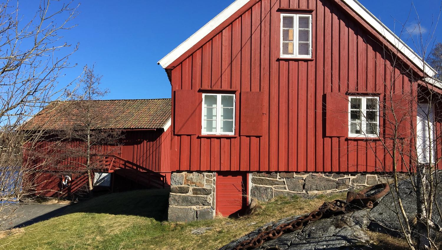 Bomsholmen Fløtingsmuseum fra utsiden