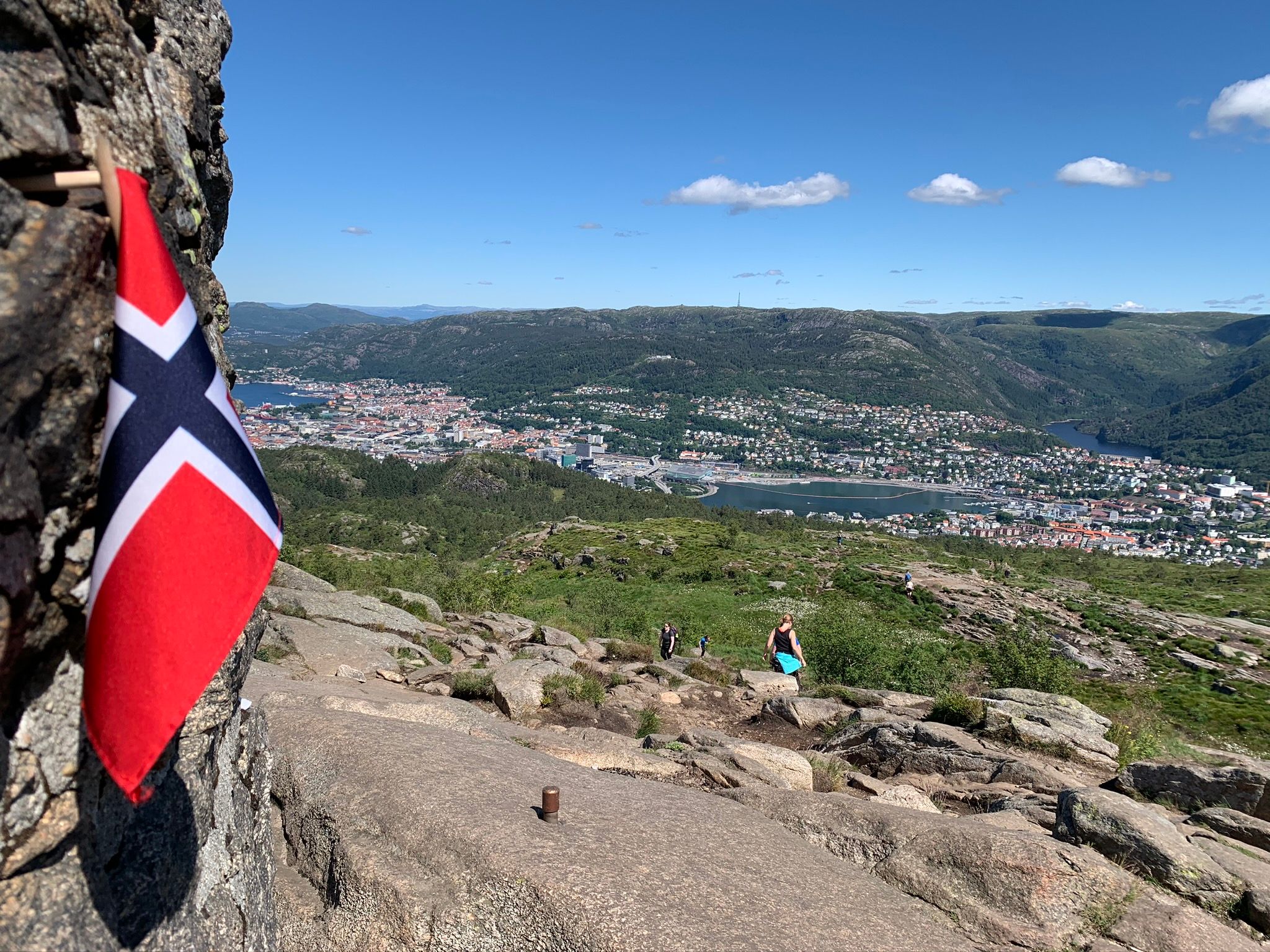 View from the top of Mount Løvstakken