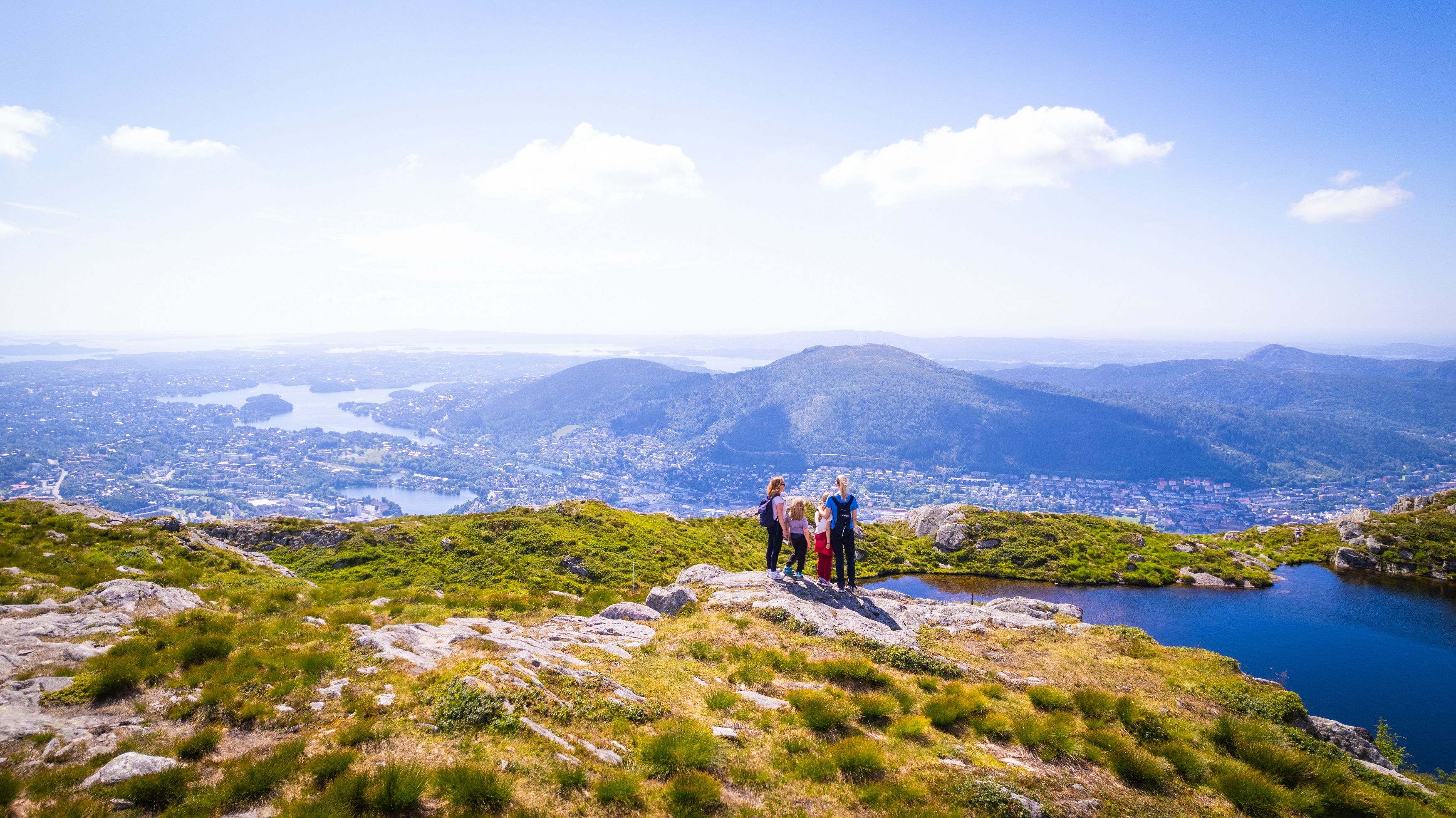 Short hike from the top of Mount Ulriken