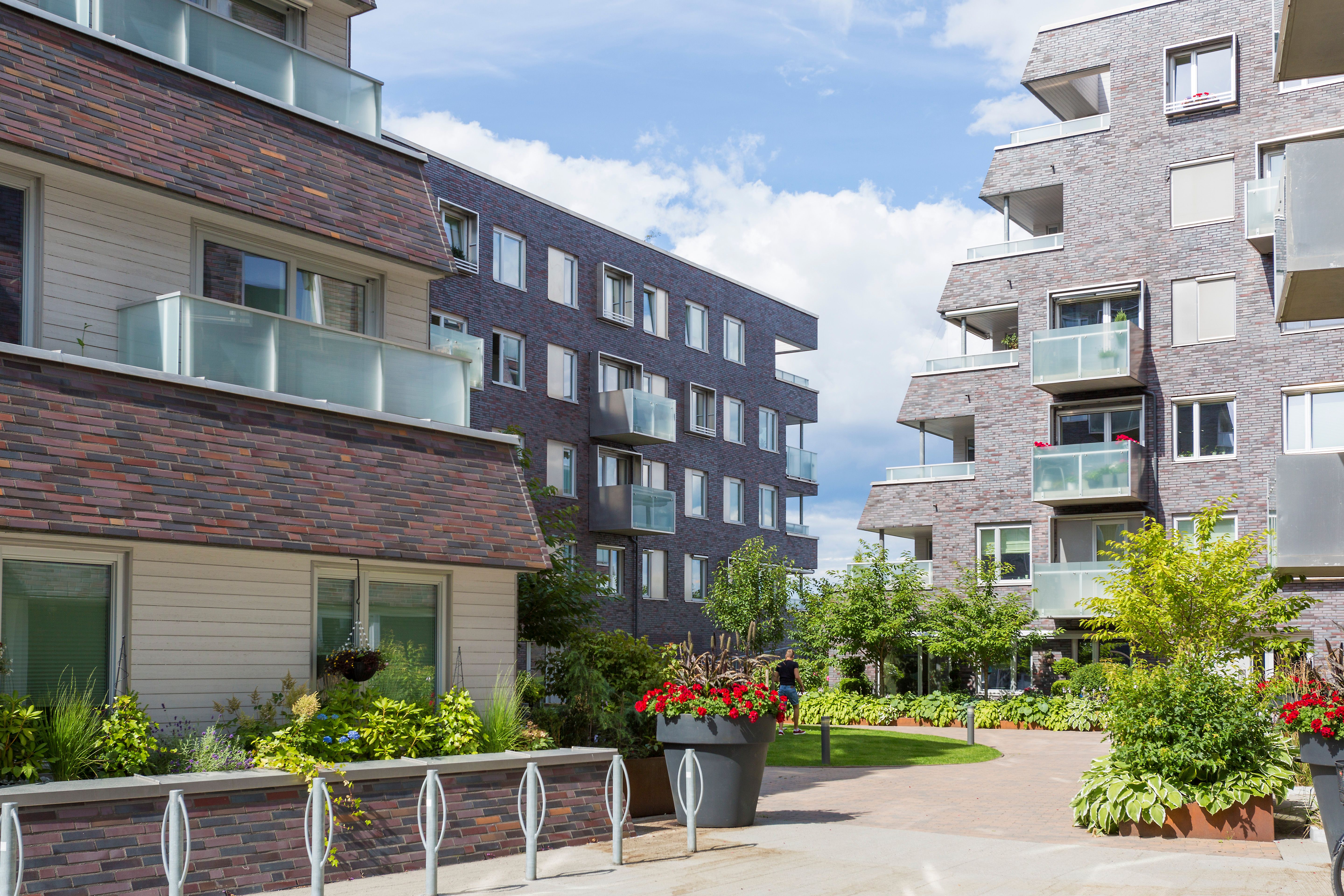 modern architecture and bicycle parking