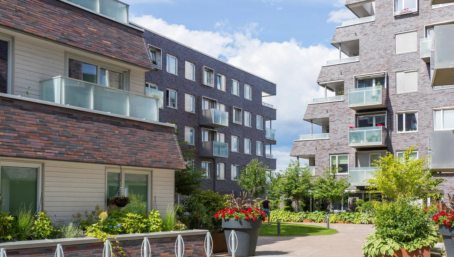 modern architecture and bicycle parking
