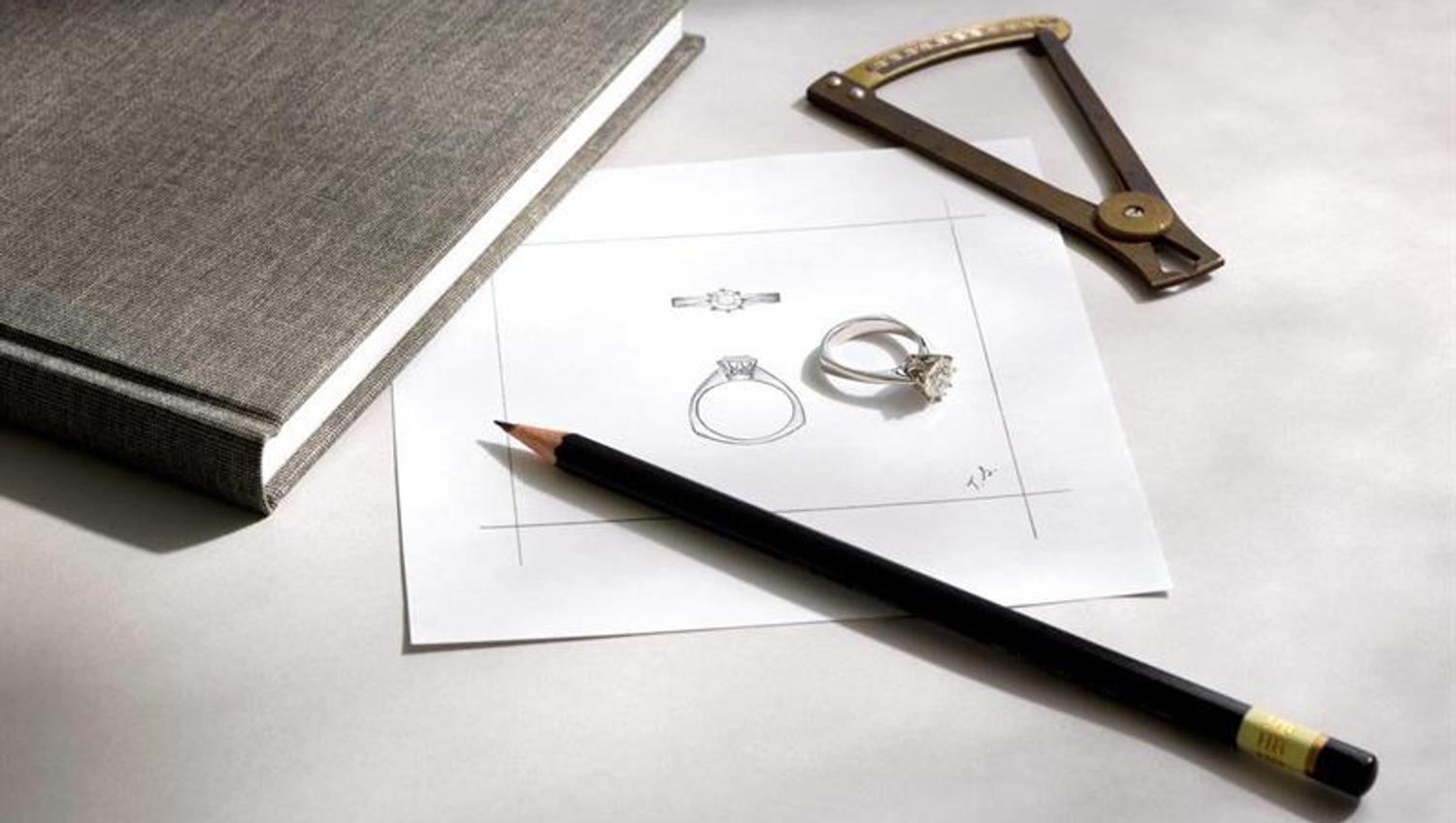 Sølvring med diamant