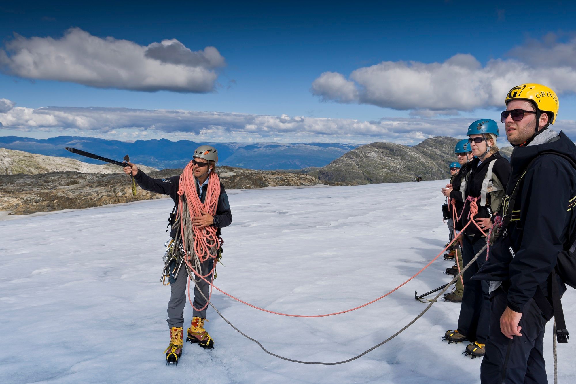 Guided glacier hiking