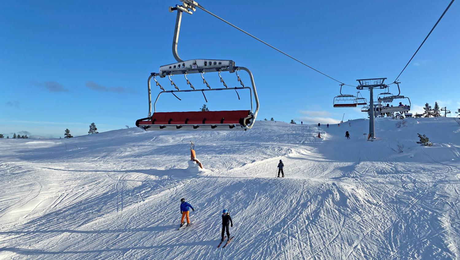chair lift at Gautefall ski centre
