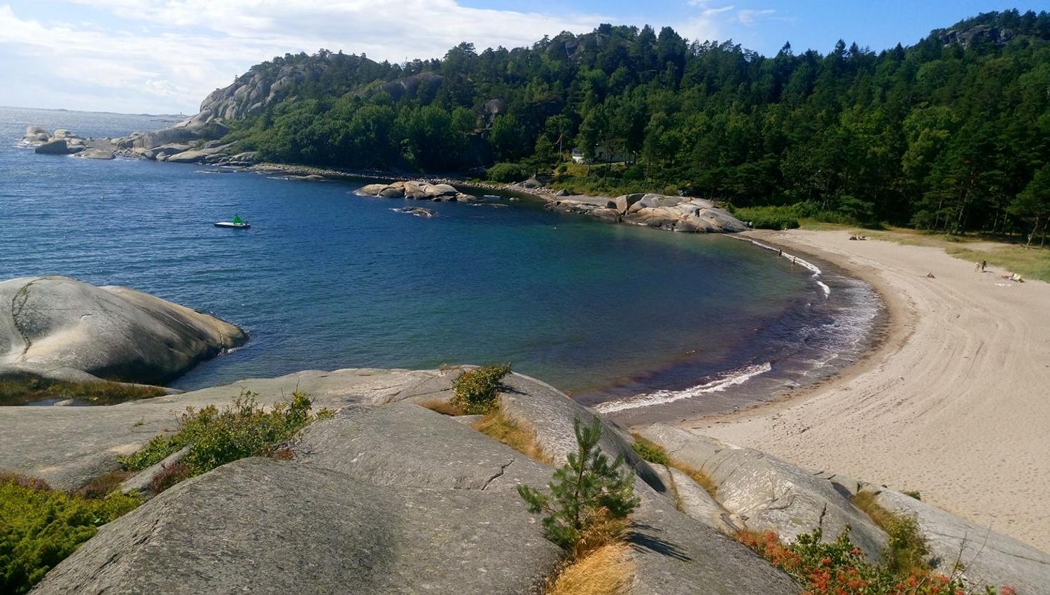 Sandy beach and sea