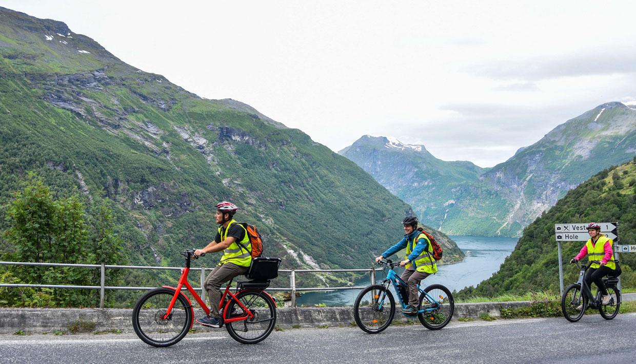 Electric bike rental in Geiranger
