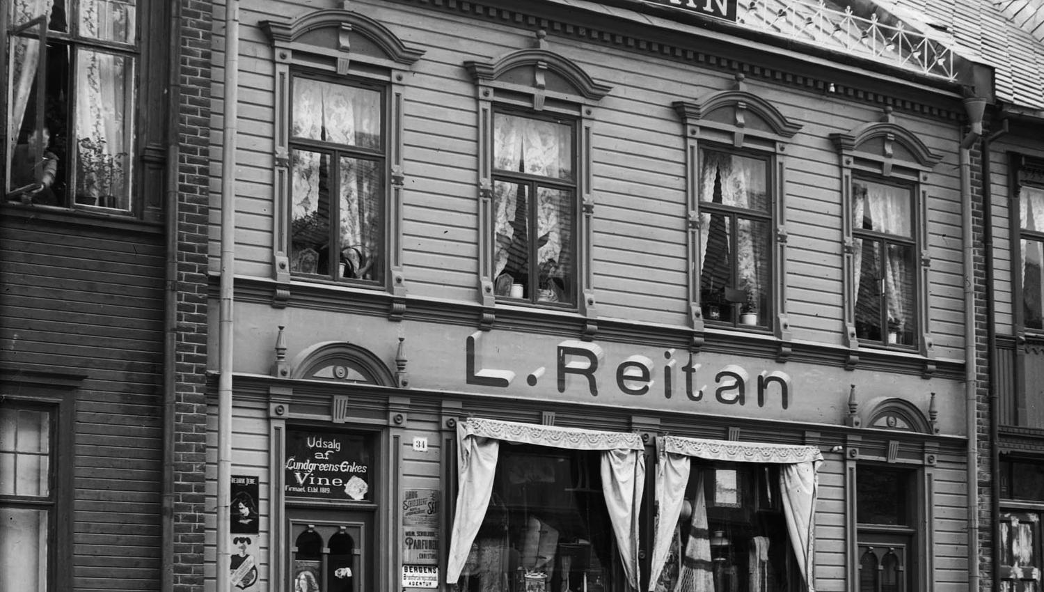 Levanger Fotomuseum - Reitangården, år ukjent. Foto: Bjerkan.