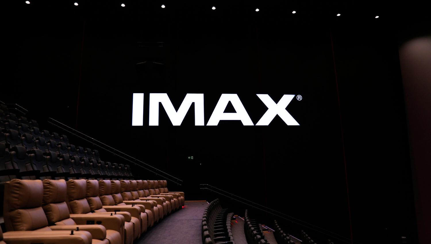 cinema hall with IMAX written on the picture