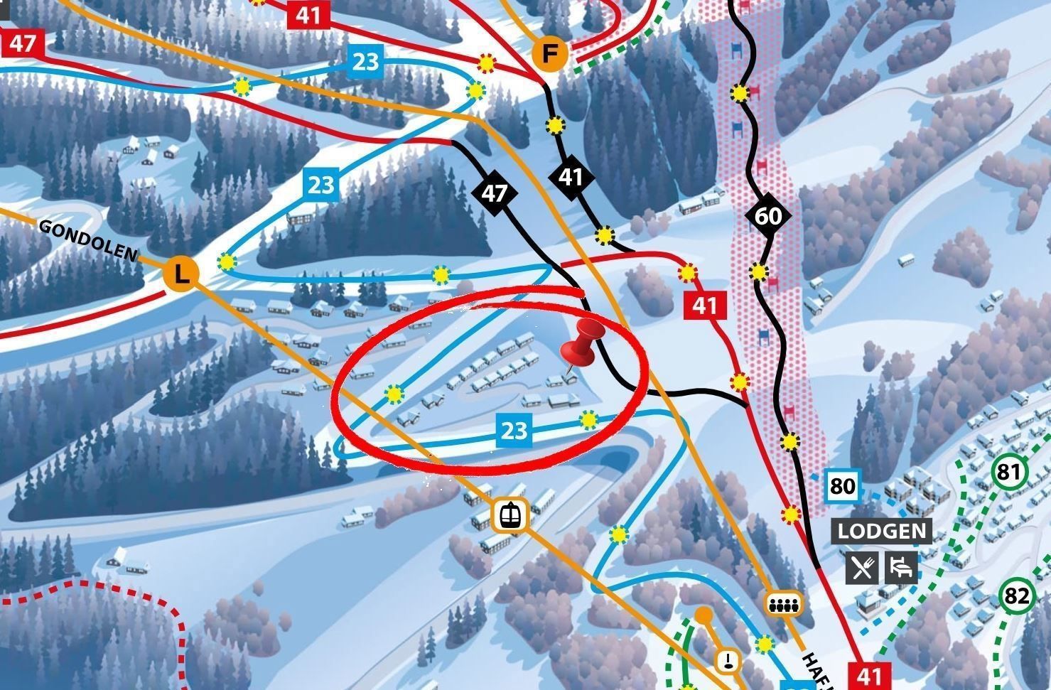 Hafjell Ski Map