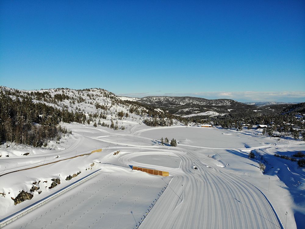 Gautefall biathlon in winter 