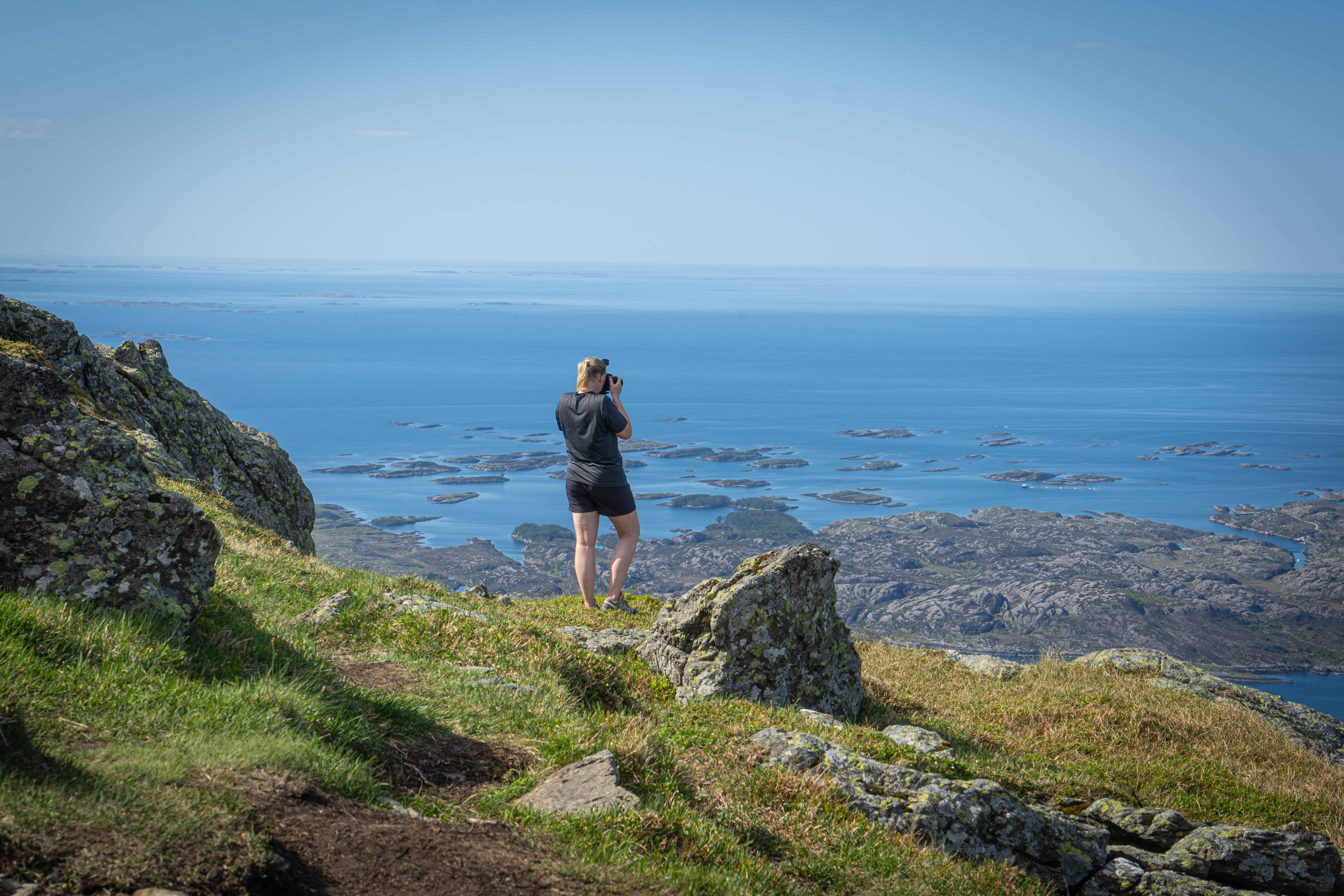 You will have beautiful surroundings all they way to the top