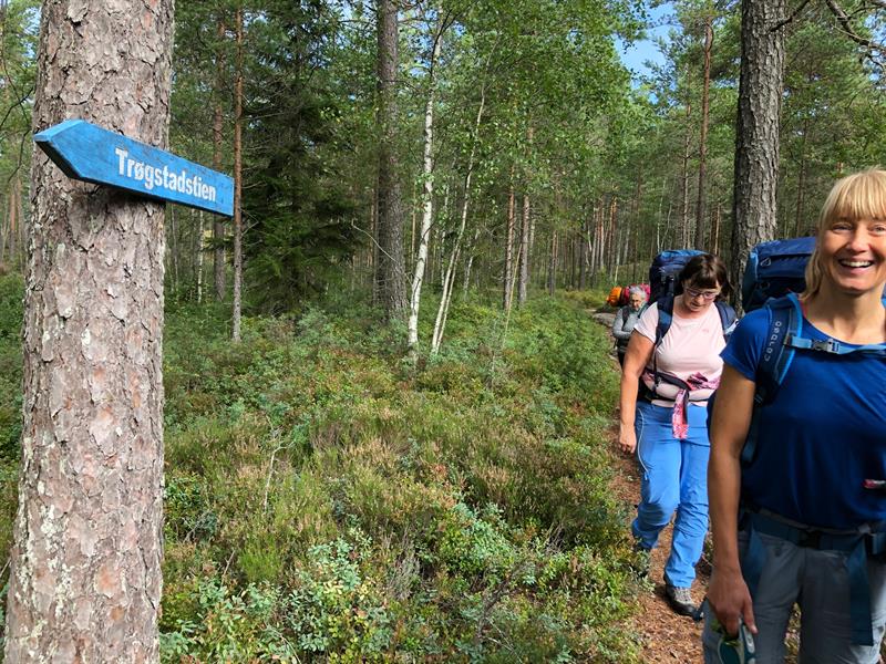 På tur i skogen