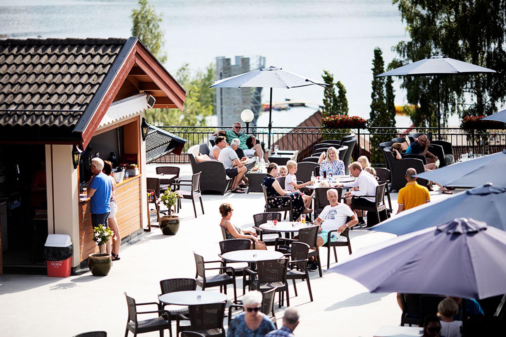Terrace at Straand Hotel in Vrådal