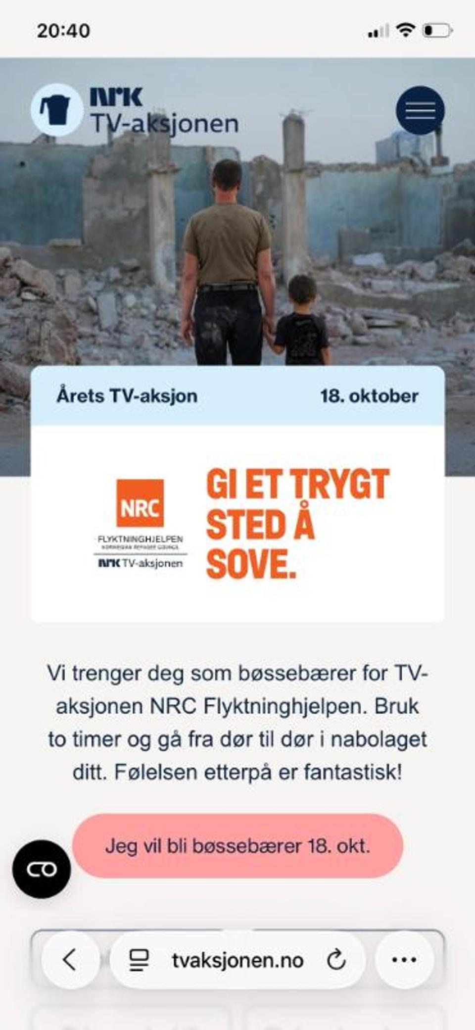 TV-AKSJONEN (charity telethon) at Lademoen