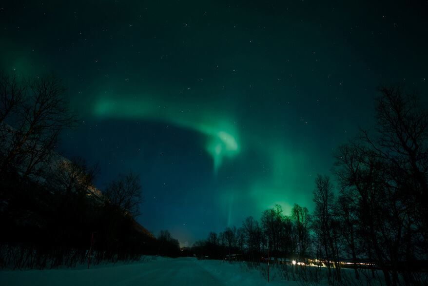 Northern lights in the Tromso region