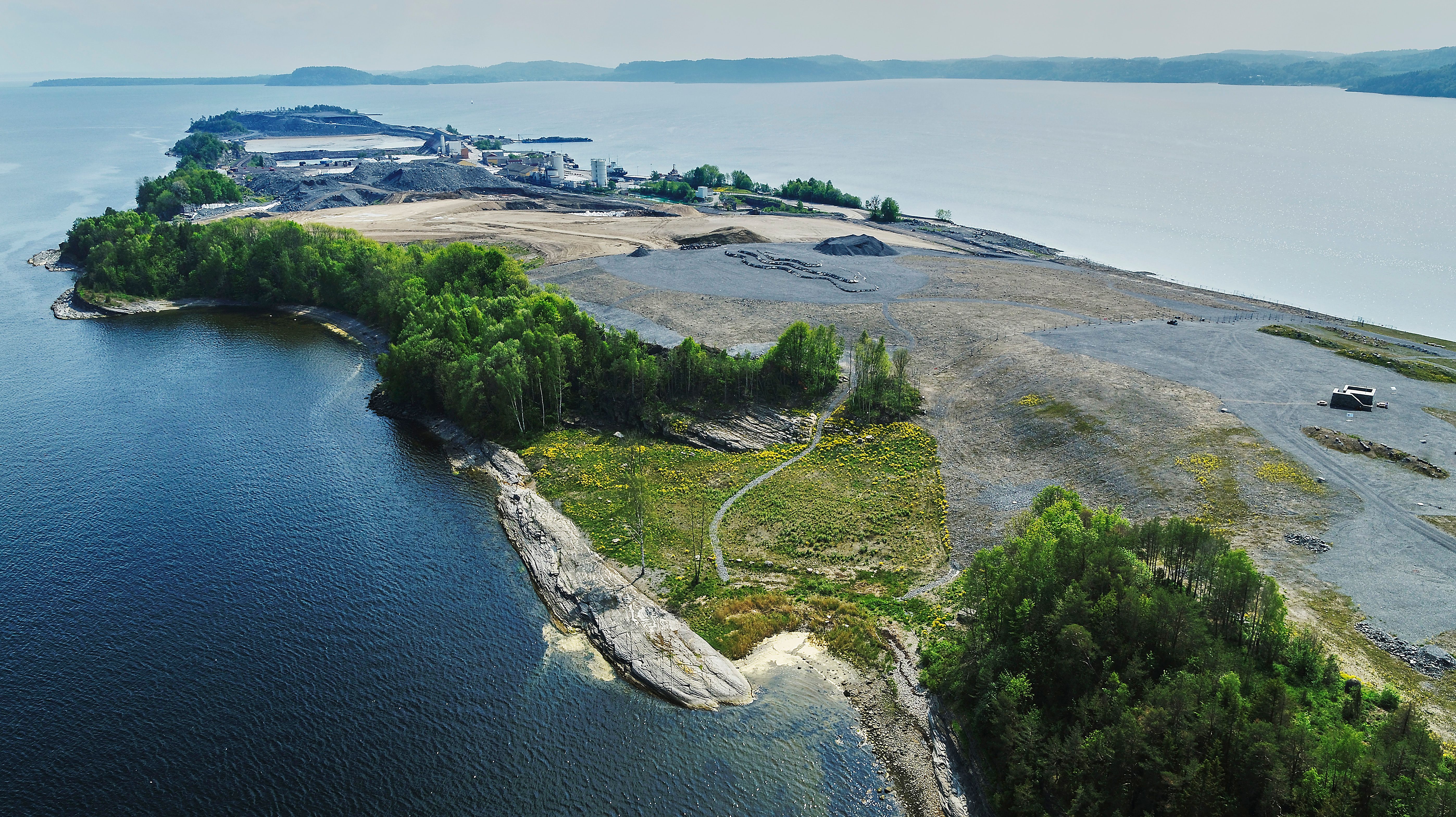 Langøya seen from above