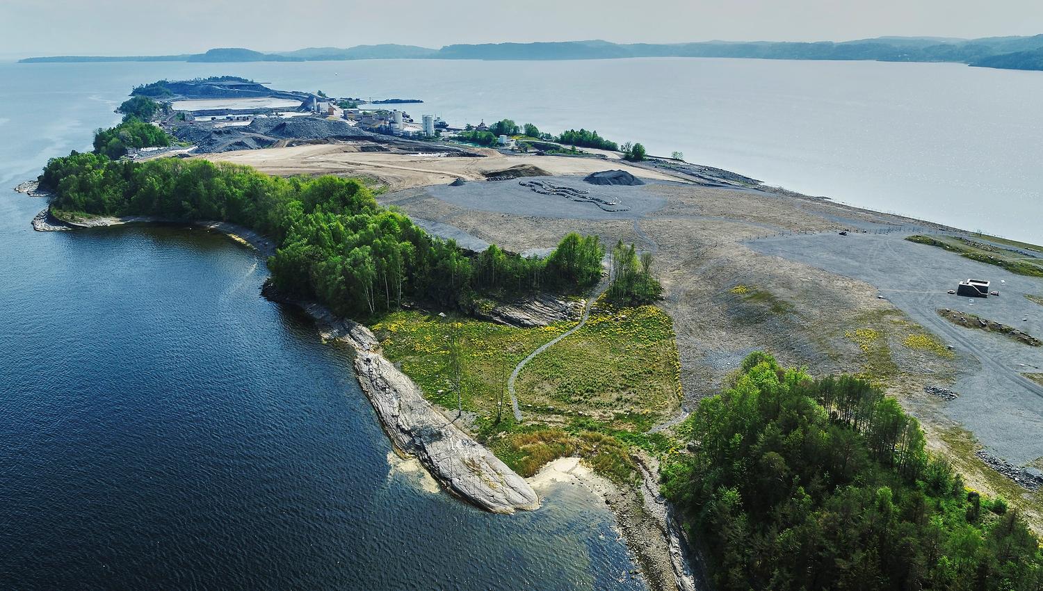Langøya seen from above