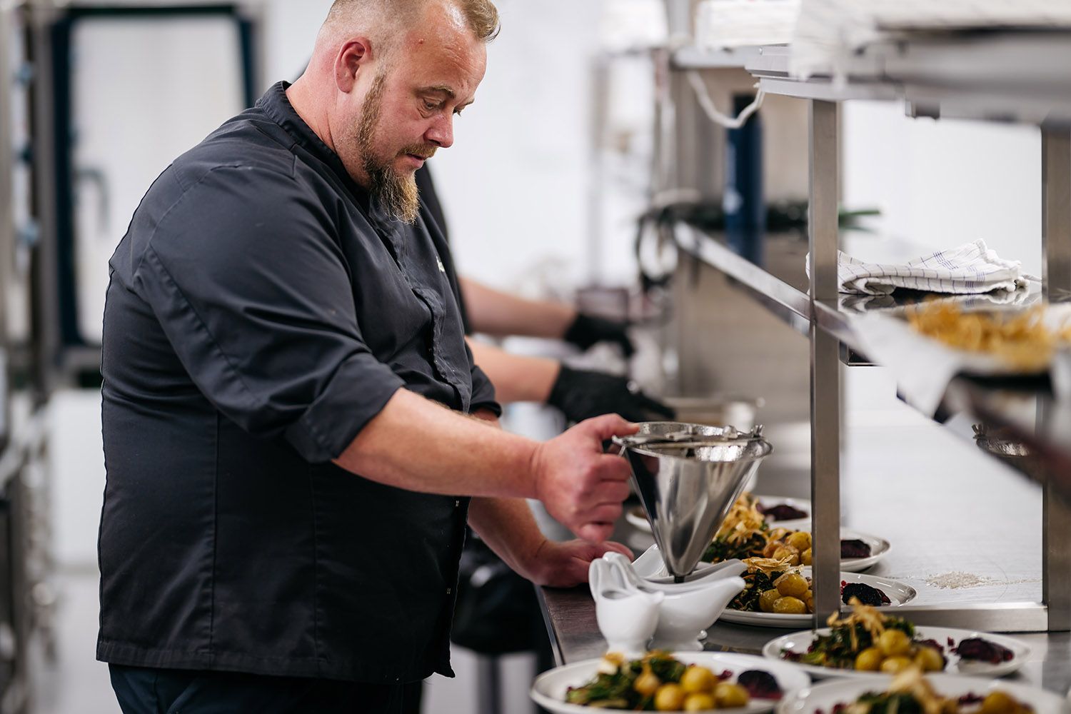 A chef in the kitchen