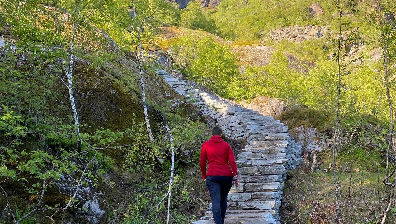 The Sherpa stairs to Fløya