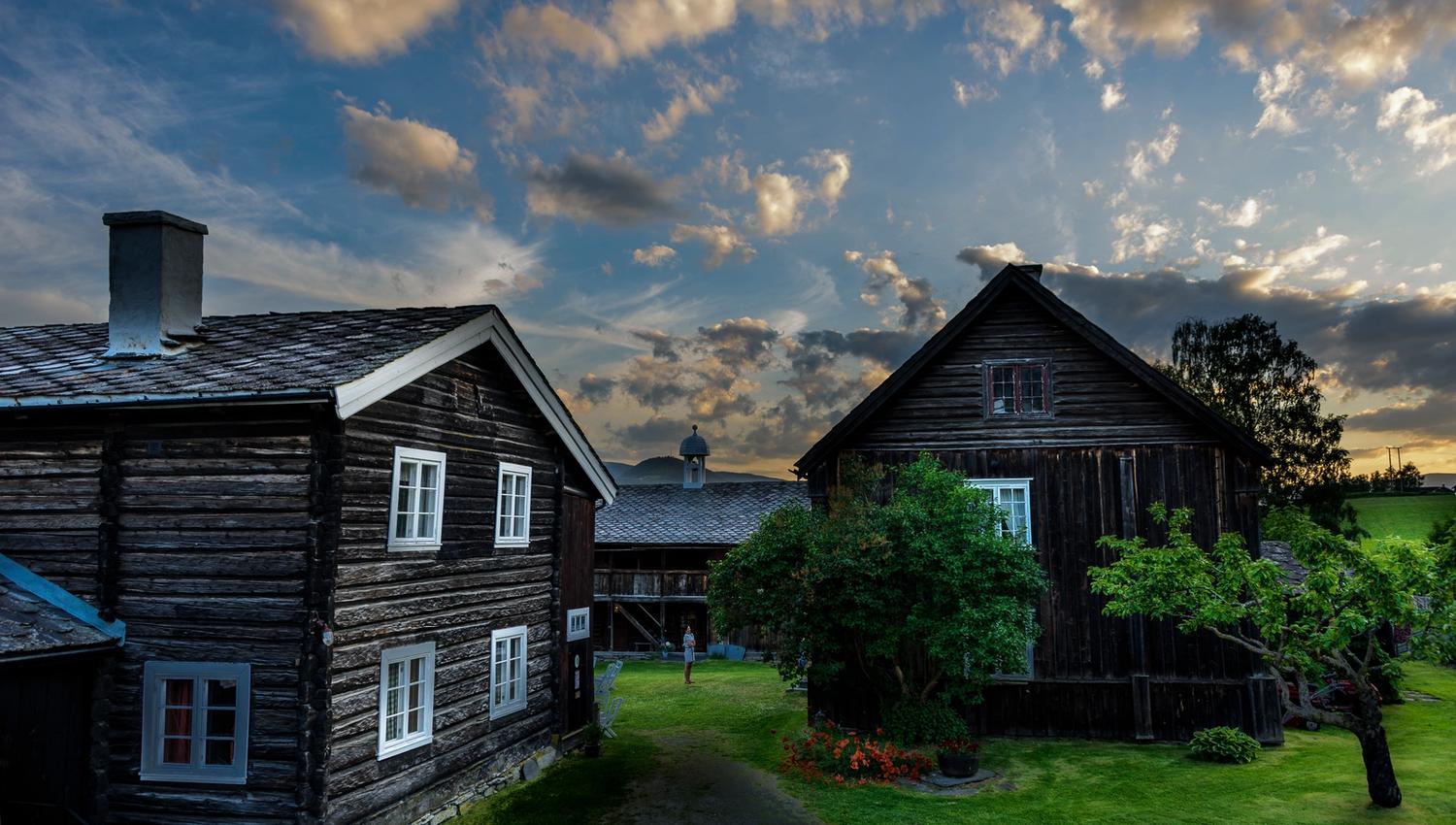 View towards the yard at Sygard Grytting