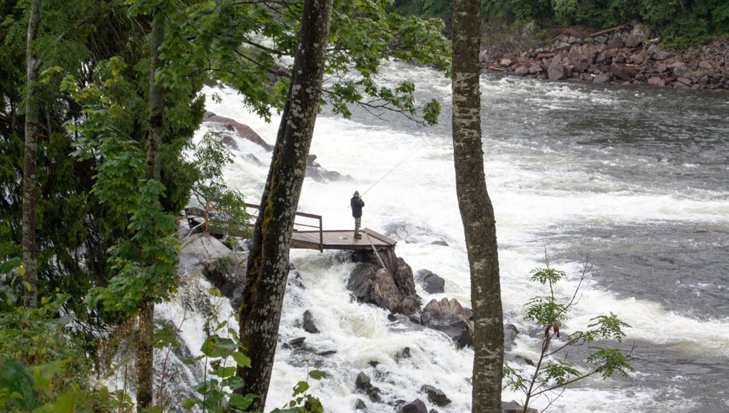 One who fishes down by the river