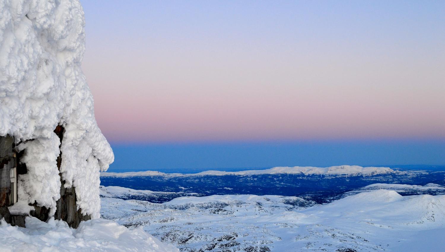 Gaustatoppen is beautiful both summer and winter