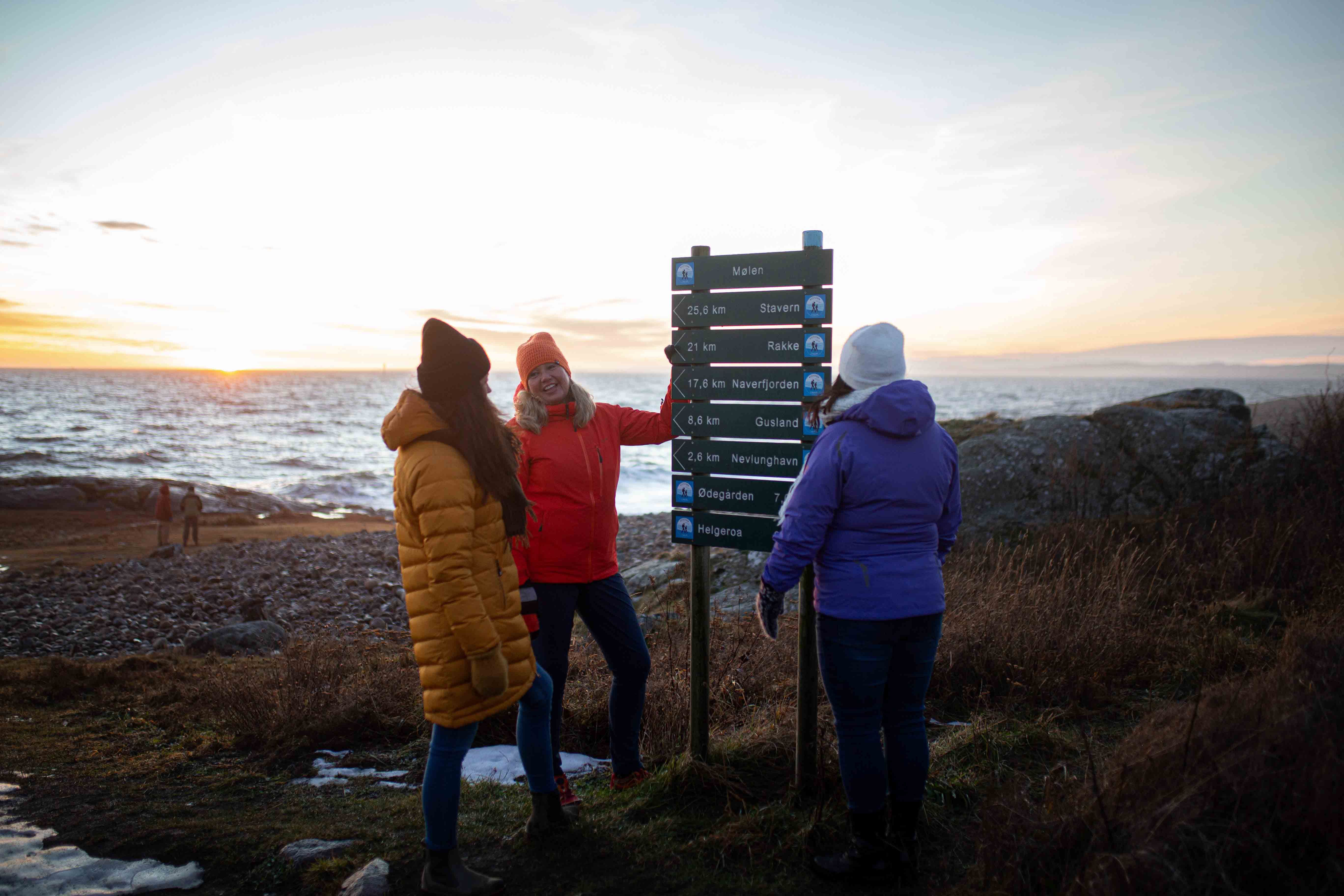 Map of coastal trail