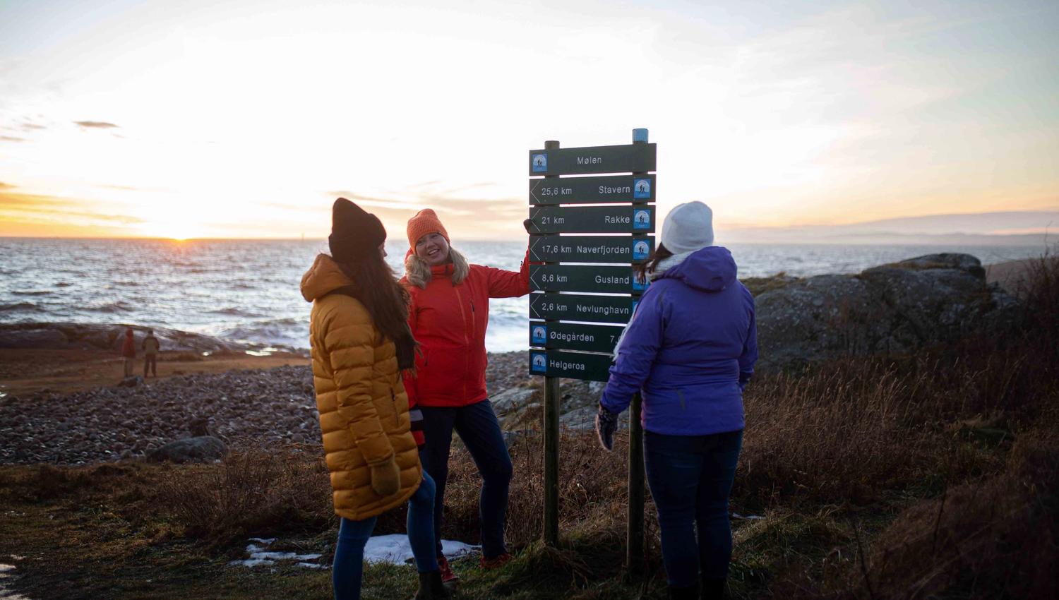 Map of coastal trail